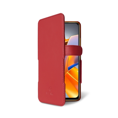 чехол-книжка на Xiaomi Poco M5s Красный  Prime фото 2