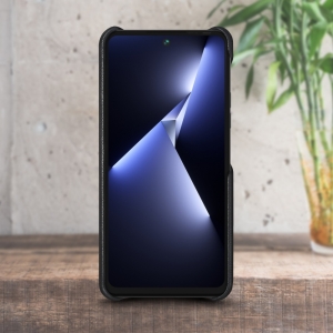 Кожаная накладка Stenk Cover для TECNO Pova 5 Чёрный