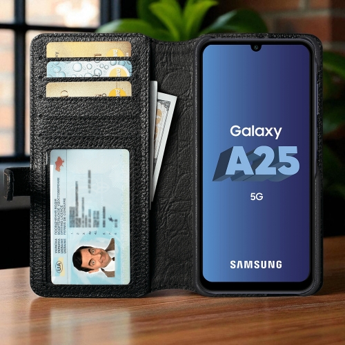чохол-гаманець на Samsung Galaxy A25 Чорний Stenk Premium Wallet фото 2