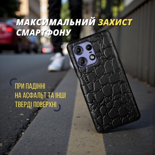 бампер на Motorola Edge 50 Pro Черный Stenk Reptile фото 4