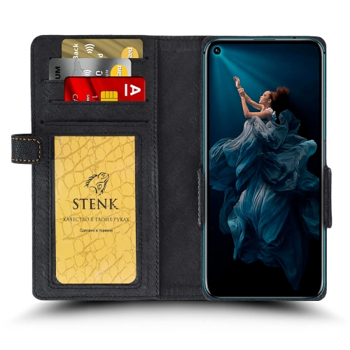 Чехол книжка Stenk Wallet для Huawei Honor 20 Pro Чёрный