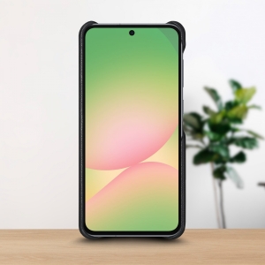 Шкіряна накладка Stenk WoodBacker для Samsung Galaxy A56 Чорний