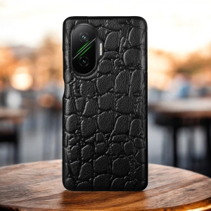 Шкіряна накладка Stenk Reptile Cover для Xiaomi Poco F7 Чорний