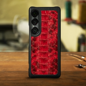 Накладка Stenk ExBacker Python Scales Sony Xperia 1 VII Червоний