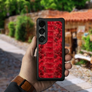 Накладка Stenk ExBacker Python Scales Sony Xperia 1 VII Червоний