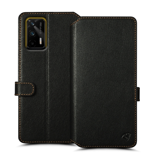 чехол-кошелек на Realme GT 5G Черный Stenk Premium Wallet фото 1