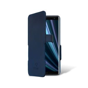 Чехол книжка Stenk Prime для Sony Xperia XZ3 Синий