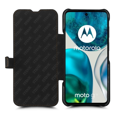 чехол-книжка на Motorola Moto G52 Черный Stenk Premium фото 2
