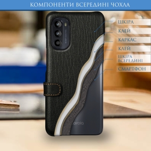 Чохол книжка Stenk Premium для Motorola Moto G52 Чорний