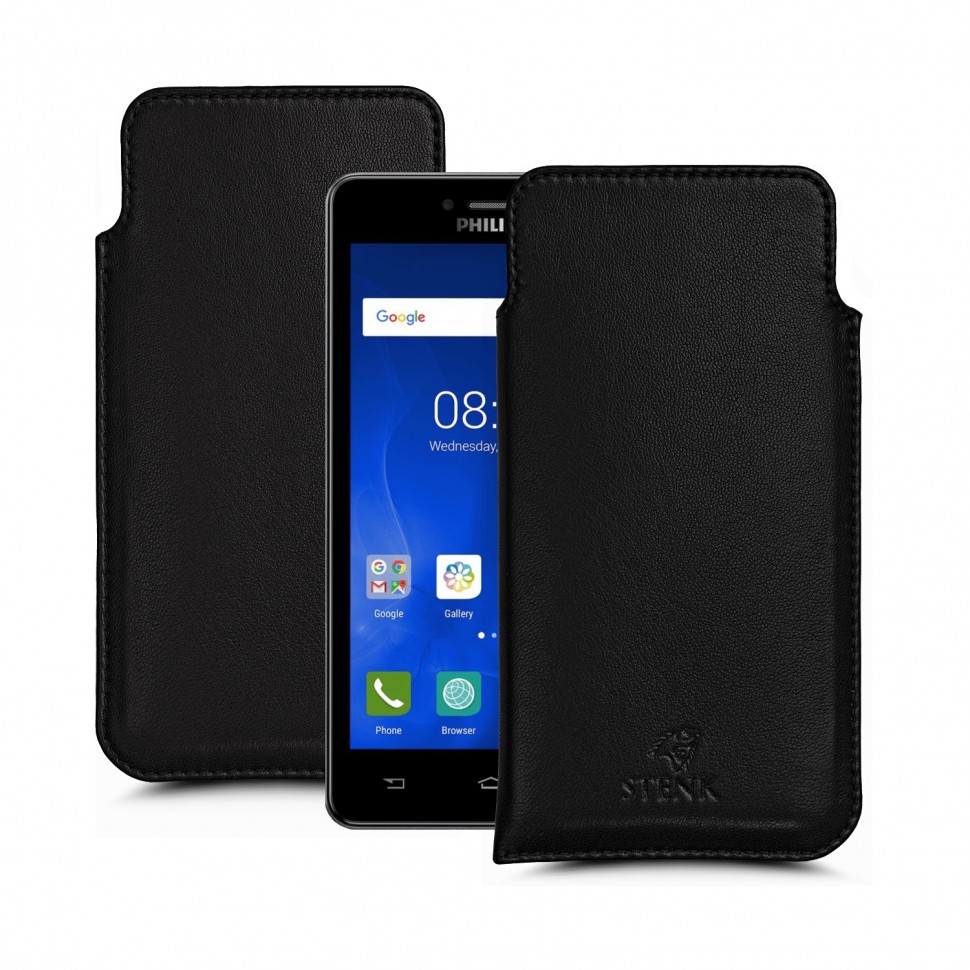 

Футляр Stenk Elegance для Philips S326 Чёрный, Черный