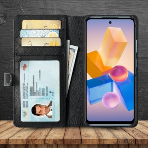 Чехол-портмоне Stenk Premium Wallet для Infinix Hot 40i Чёрный