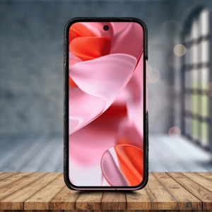 Кожаная накладка Stenk Cover для Google Pixel 9 Черный