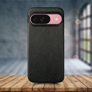Кожаная накладка Stenk Cover для Google Pixel 9 Черный