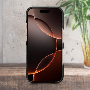 Кожаная накладка Stenk ExBacker Python Scales для Apple iPhone 16 Pro Max Красный