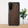 Кожаная накладка Stenk WoodBacker для Samsung Galaxy A26 Чёрный