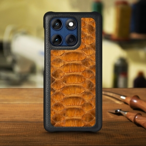 Накладка Stenk ExBacker Python Scales для Motorola Edge 60 Коричневый