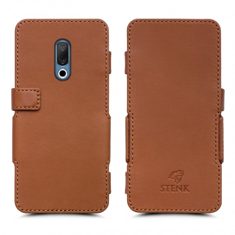 

Чехол книжка Stenk Prime для Meizu 15 Plus Camel, Светло-коричневый