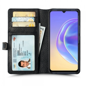 Чохол книжка Stenk Premium Wallet для Vivo V21e 4G Чорний