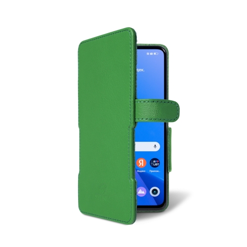 чехол-книжка на Realme GT Neo 3T Зелёный  Prime фото 2