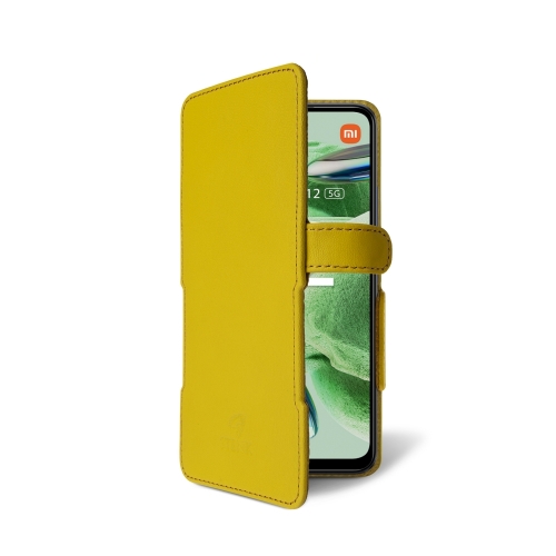 чехол-книжка на Xiaomi Redmi Note 12 5G Желтый  Prime фото 2