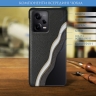 Кожаная накладка Stenk Cover для Xiaomi Redmi Note 12 Pro 5G Чёрный