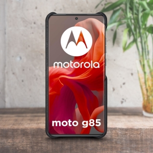 Кожаная накладка Stenk Cover для Motorola Moto G85 Черный