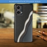 Кожаная накладка Stenk Cover для Motorola Moto G85 Черный