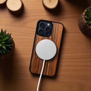 Накладка SkinBacker Wood для Apple iPhone 15 Pro Max Палисандр