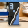 Чехол книжка Stenk Premium для Motorola Moto G51 5G Черный