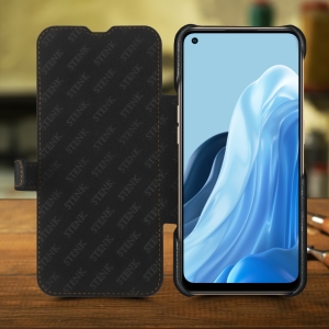 Чехол книжка Stenk Premium для OPPO Reno7 Чёрный