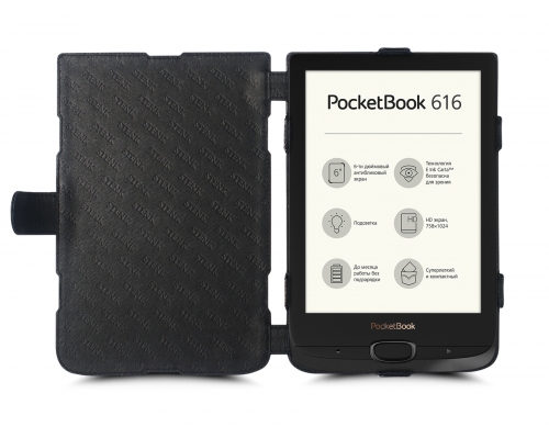 чехол-книжка на PocketBook 616 Basic Lux 2 Черный Stenk Prime фото 2
