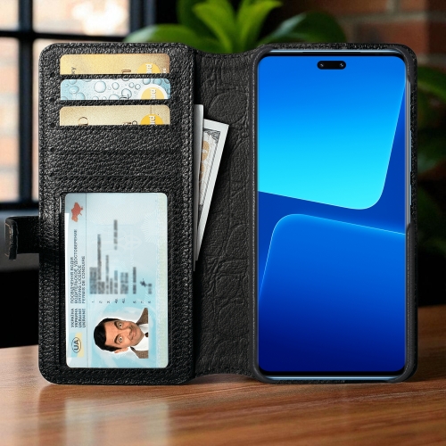 чохол-гаманець на Xiaomi 13 Lite Чорний Stenk Premium Wallet фото 2