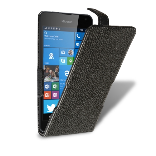 чохол-фліп на Microsoft Lumia 650 Чорний Liberty Сняты с производства фото 2