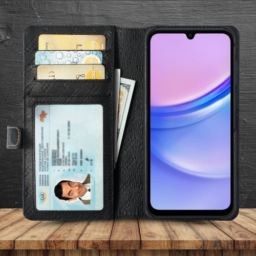 чохол-гаманець на Samsung Galaxy A15 Чорний Stenk Premium Wallet фото 2