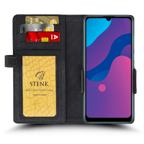 Чехол книжка Stenk Wallet для Huawei Honor Play 9A Чёрный