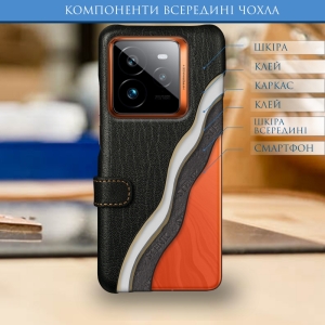 Чохол книжка Stenk Premium для Realme GT 7 Pro Чорний