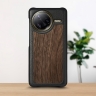 Шкіряна накладка Stenk WoodBacker для Xiaomi Poco F7 Ultra Чорний