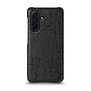 Шкіряна накладка Stenk Reptile Cover для Samsung Galaxy A17 Чорний