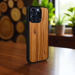 Накладка SkinBacker Wood для Apple iPhone 15 Pro Max Римська оливка