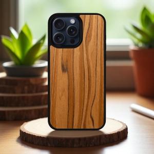 Накладка SkinBacker Wood для Apple iPhone 15 Pro Max Римская оливка