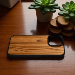 Накладка SkinBacker Wood для Apple iPhone 15 Pro Max Римская оливка