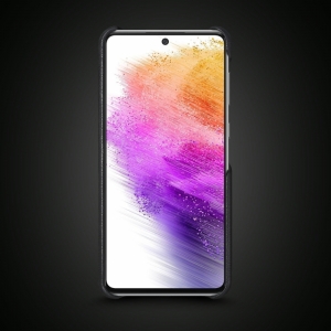 Шкіряна накладка Stenk WoodBacker для Samsung Galaxy A73 5G Чорна