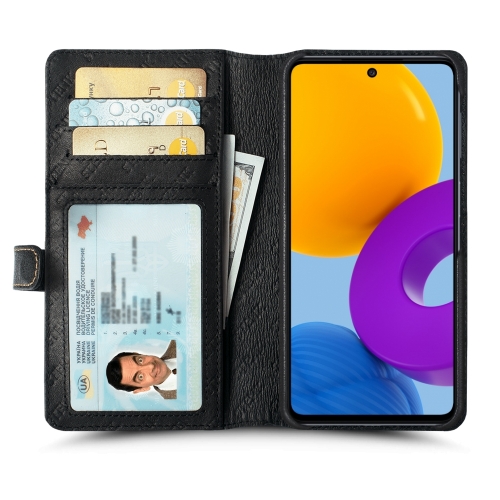 чохол-гаманець на Samsung Galaxy M52 5G Чорний Stenk Premium Wallet фото 2