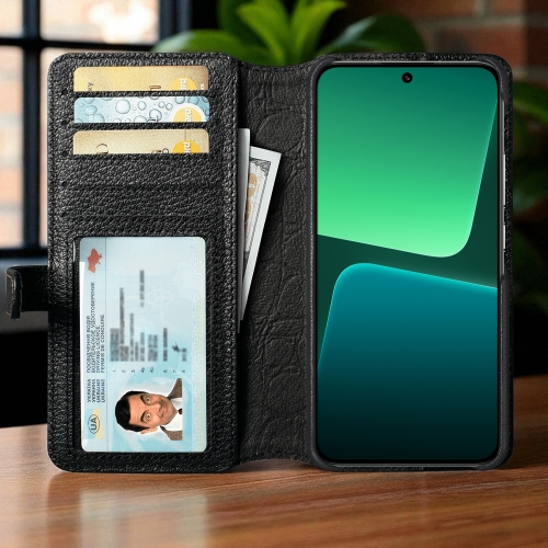 чохол-гаманець на Xiaomi 13 Чорний Stenk Premium Wallet фото 2