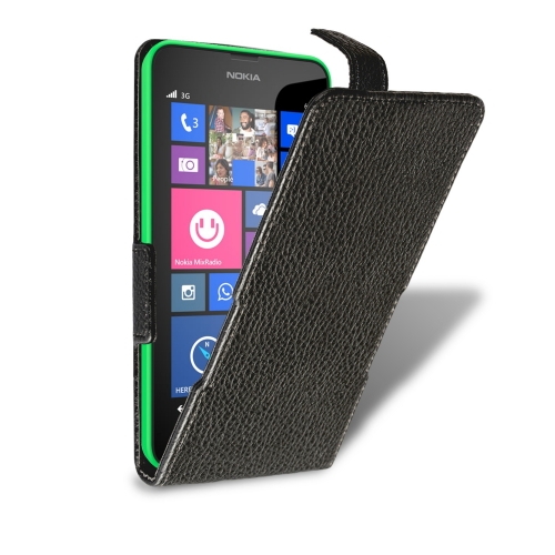 чохол-фліп на Nokia Lumia 630 Чорний Liberty Сняты с производства фото 2