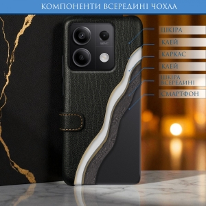 Чохол книжка Stenk Premium для Xiaomi Redmi Note 13 5G Чорний