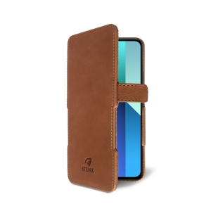 Чехол книжка Stenk Prime для Xiaomi Redmi Note 13 4G Camel
