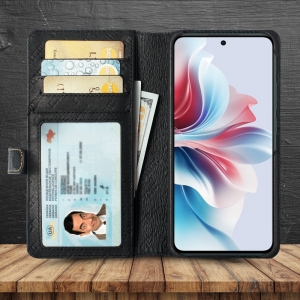 Чехол-портмоне Stenk Premium Wallet для OPPO Reno11 F Чёрный