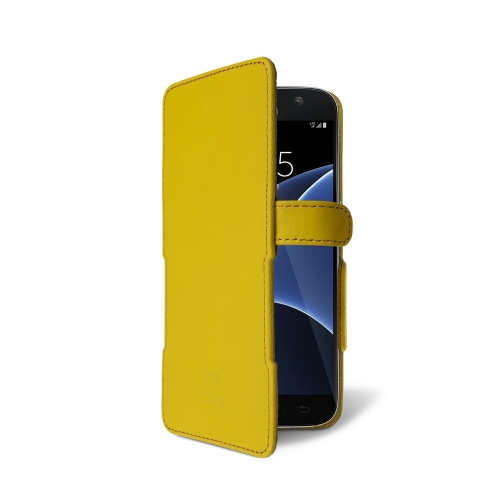 чехол-книжка на Samsung Galaxy S7 Желтый Stenk Prime фото 2