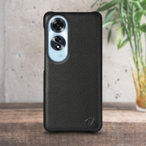 Шкіряна накладка Stenk Cover для OPPO A60 Чорний